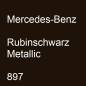 Preview: Mercedes-Benz, Rubinschwarz Metallic, 897.